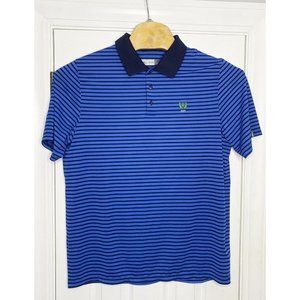 KJUS Mens Luis Comfort Golf Polo Shirt‎ Stripes Blue XL Flaw